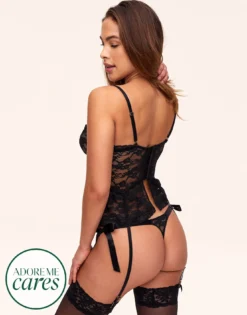 Chelsey Unlined Black -Laced Bra Sales Store full 1054