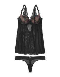 Ella Contour Plus Black -Laced Bra Sales Store full 1145