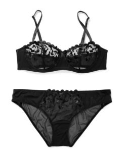Tiana Unlined Black -Laced Bra Sales Store full 149