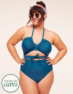 Lettie Contour Plus Blue -Laced Bra Sales Store full 1510