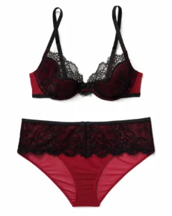 Evelyn Unlined Plus Black -Laced Bra Sales Store full 163