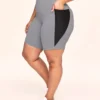 Bailey Brushed Biker Short Plus Gray