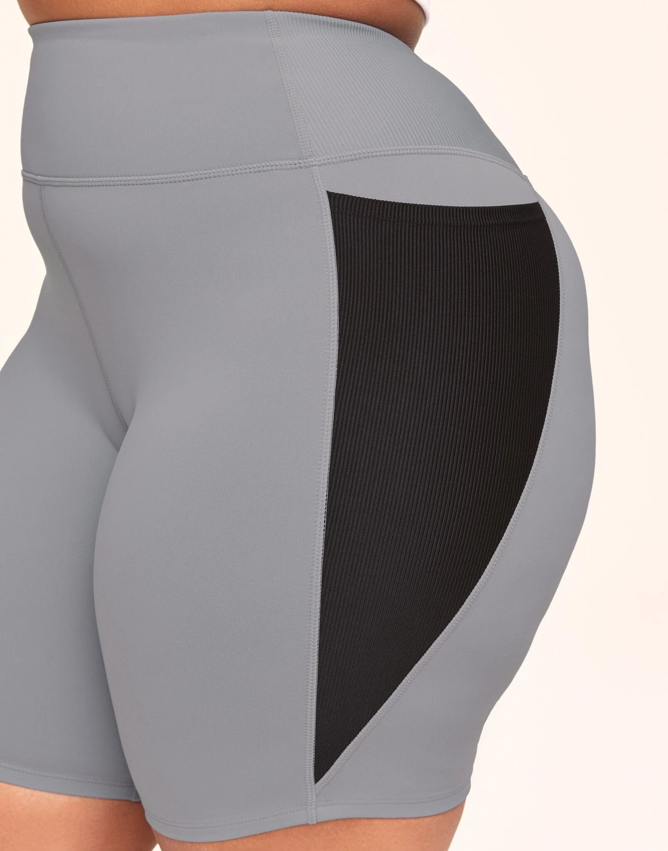 Bailey Brushed Biker Short Plus Gray 2 Bailey Brushed Biker Short Plus Gray - Image 2