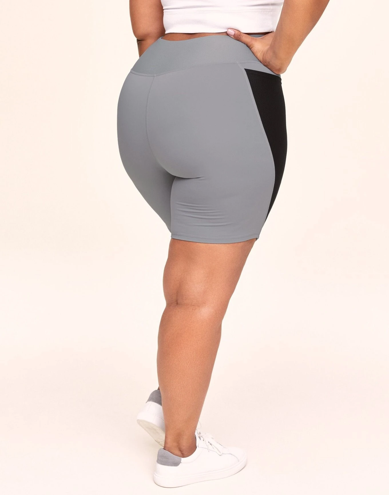 Bailey Brushed Biker Short Plus Gray 3 Bailey Brushed Biker Short Plus Gray - Image 3