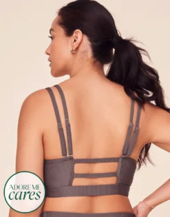 Remy Rib Bra Lined Plus Gray