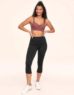 Ava Cozy Crop Black -Laced Bra Sales Store full 1838