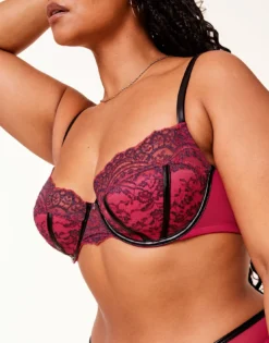 Paloma Contour Plus Pink -Laced Bra Sales Store full 192