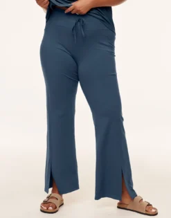 Cora Cozy Flare Legging Plus Blue