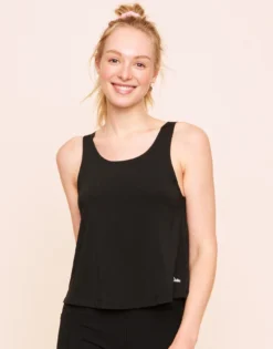 Micah Cropped Tank Black