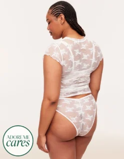 Shirra Plus White -Laced Bra Sales Store full 2236