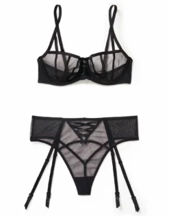 Bianca Unlined Black -Laced Bra Sales Store full 266
