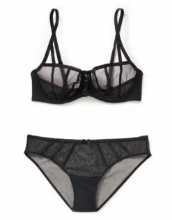 Bianca Unlined Black -Laced Bra Sales Store full 267