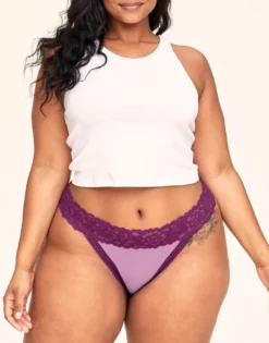 Kourtney Cotton Pack Thong Plus Black 6 Kourtney Cotton Pack Thong Plus Black -Laced Bra Sales Store full 2854