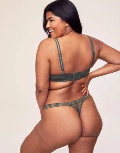 Stacie Unlined Plus Gray -Laced Bra Sales Store full 288