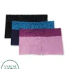 Leondra Cotton Pack Shortie Plus Black