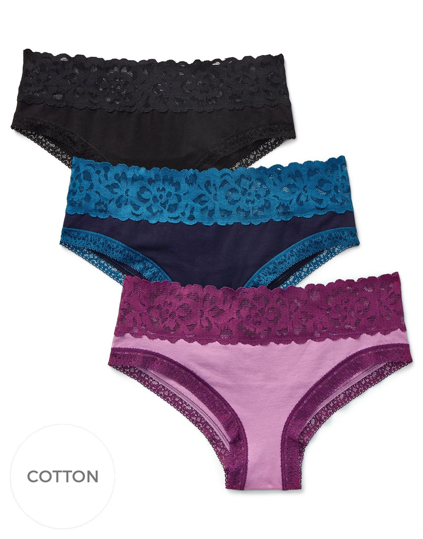 Mackenna Cotton Pack Cheeky Plus Black 1 Mackenna Cotton Pack Cheeky Plus Black