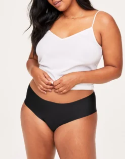 Leto Invisible Pack Hipster Plus Black -Laced Bra Sales Store full 3045