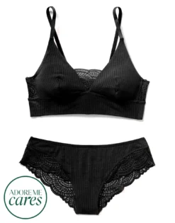 Floretta Unlined Black -Laced Bra Sales Store full 307