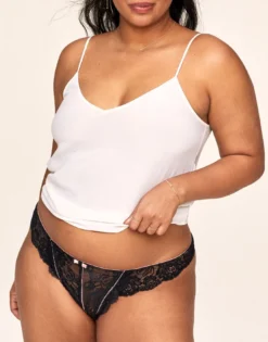 Adalina Thong Plus Black