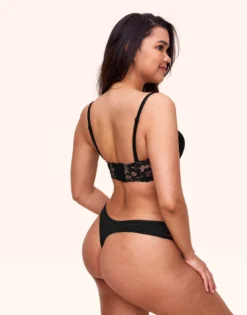 Lugo Contour Plus Black -Laced Bra Sales Store full 324