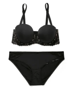 Lugo Contour Plus Black -Laced Bra Sales Store full 326