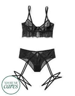 Odette Unlined Black -Laced Bra Sales Store full 343
