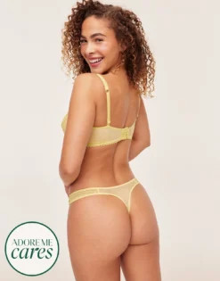 Stacy Push Up Yellow -Laced Bra Sales Store full 369