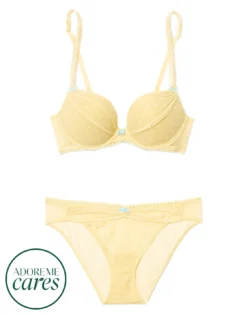 Stacy Push Up Yellow -Laced Bra Sales Store full 371