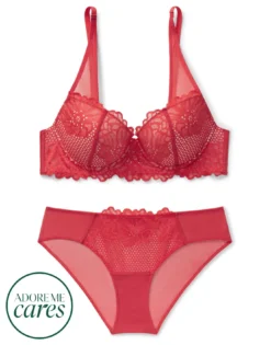 Magdalena Push Up Orange -Laced Bra Sales Store full 454