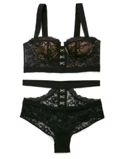 Temperance Contour Black -Laced Bra Sales Store full 458