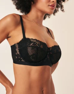 Ira Unlined Black -Laced Bra Sales Store full 517