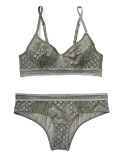 Tatum Unlined Plus Gray 5 Tatum Unlined Plus Gray -Laced Bra Sales Store full 564