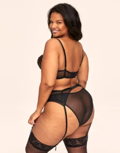 Tiana Unlined Plus Black -Laced Bra Sales Store full 575