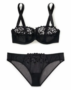 Tiana Unlined Plus Black -Laced Bra Sales Store full 576