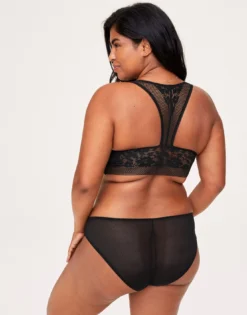 Jamie Unlined Plus Black -Laced Bra Sales Store full 579