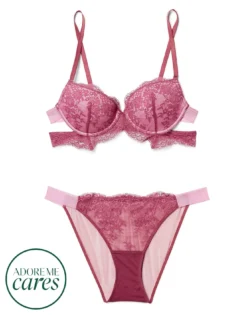 Olisa Push Up Purple -Laced Bra Sales Store full 585