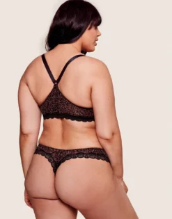 Alexis Contour Plus Print -Laced Bra Sales Store full 594