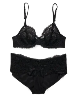 Cinthia Unlined Plus Black -Laced Bra Sales Store full 638