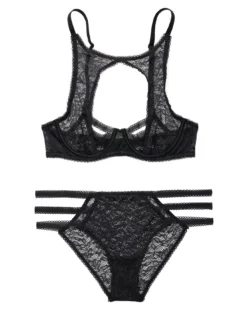 Dania Unlined Black -Laced Bra Sales Store full 728