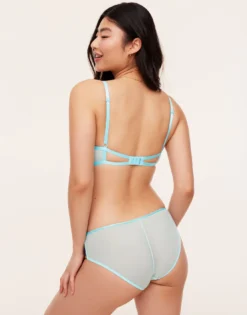 Emilie Unlined Print -Laced Bra Sales Store full 755