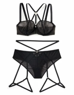 Dionne Unlined Plus Black -Laced Bra Sales Store full 849