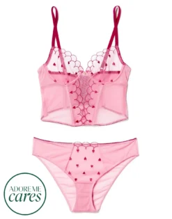 Caroline Unlined Pink -Laced Bra Sales Store full 857