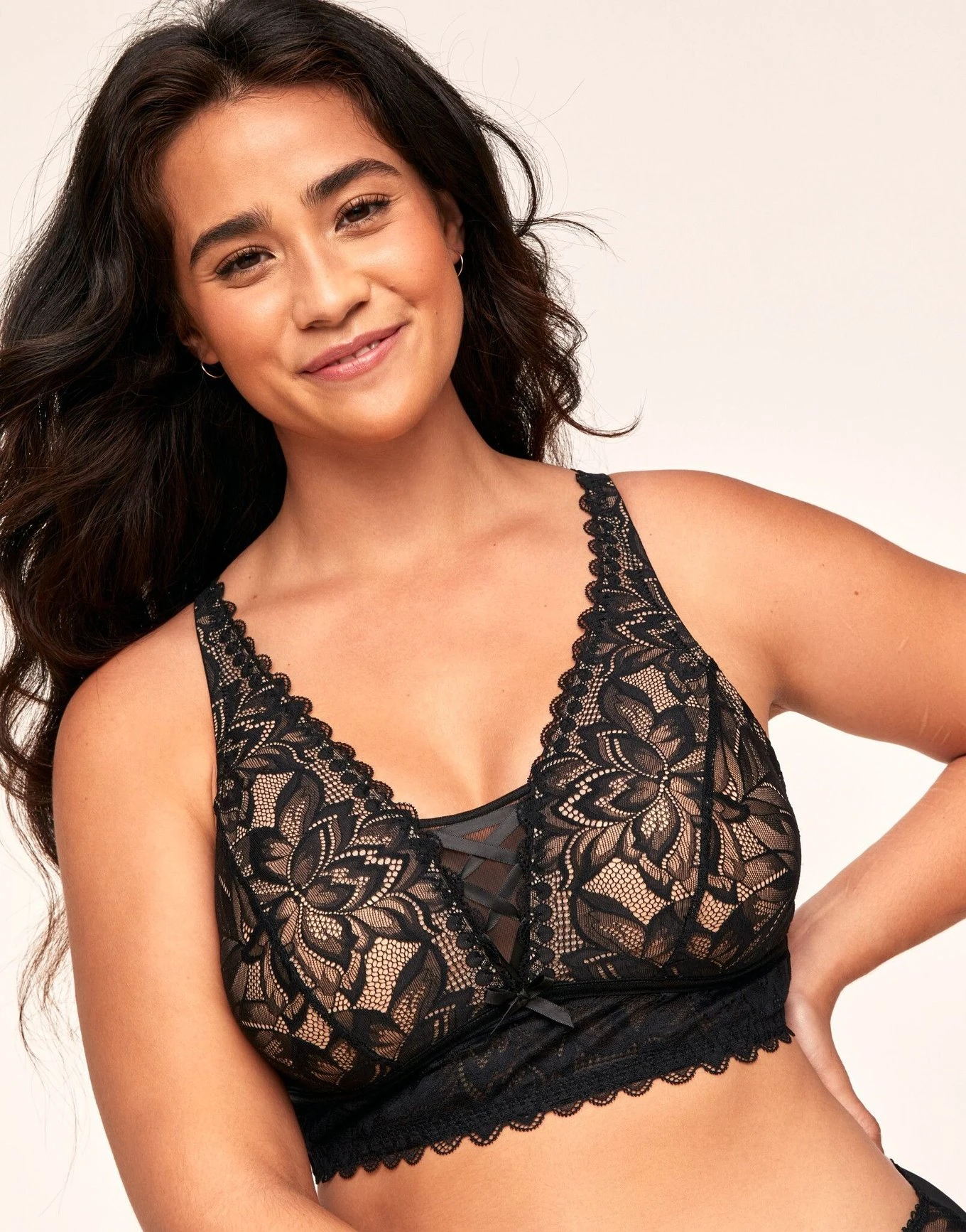 Alessa Unlined Plus Black 2 Alessa Unlined Plus Black - Image 2