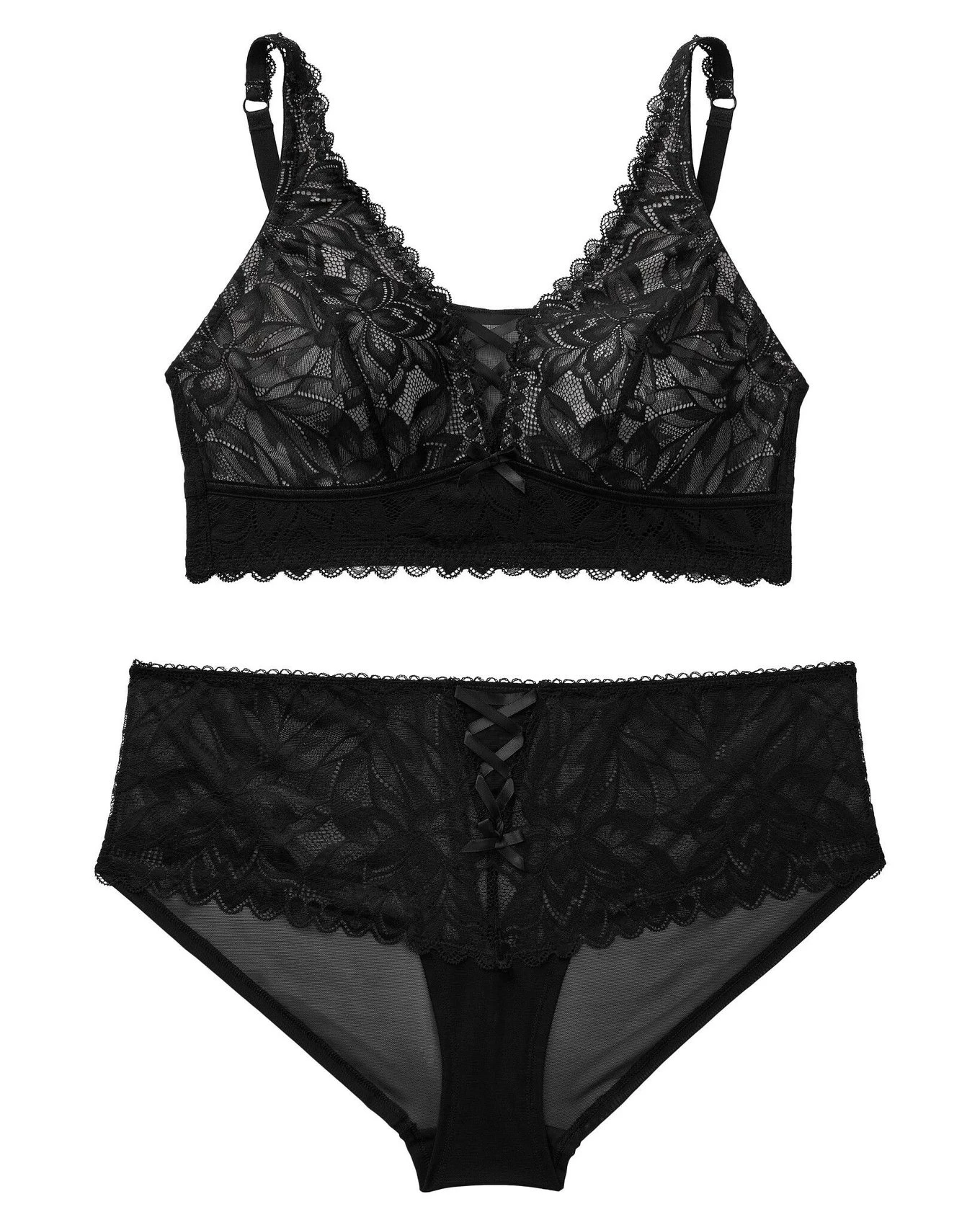Alessa Unlined Plus Black 4 Alessa Unlined Plus Black - Image 4