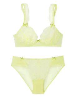 Clera Unlined Green -Laced Bra Sales Store full 918