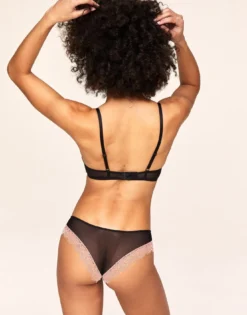 Emanuelly Push Up Black -Laced Bra Sales Store full 929