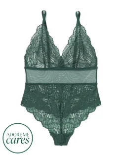 Zora Plus Green -Laced Bra Sales Store full 959